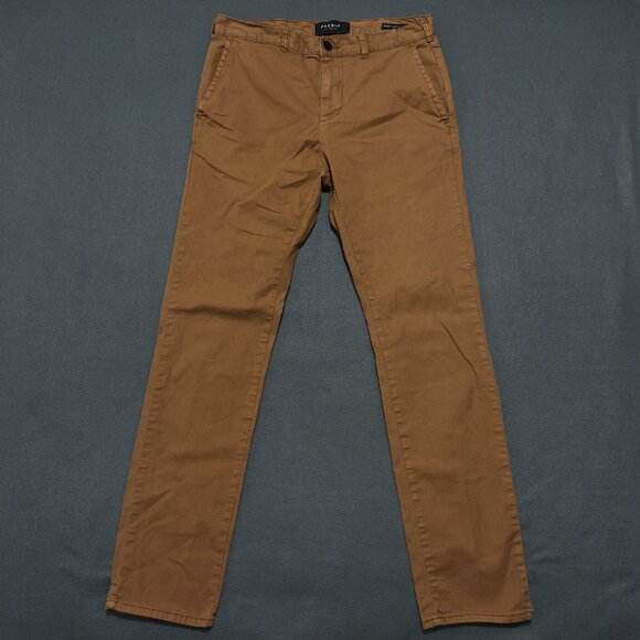 Pacsun Chino Pants Mens 31x32 Brown Los Angeles Skinny Casual Straight T themsto - Picture 3 of 16